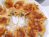 Homemade gyoza (japanese dumpling)