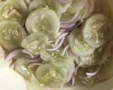 A picture of step 2 of Cool Cucumber Salad.