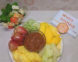 Foto langkah ke 3 dari resep Rujak Buah Untuk Cookpad🎁🥳.