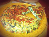 Tortilla de espinacas y queso