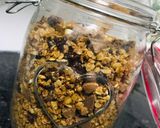 A picture of step 7 of Chocolate Raisin Granola.