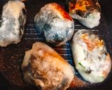 Foto langkah ke 7 dari resep 🍙Pan-fry Teriyaki Tofu Rice Paper Sushi Dumplings | with homemade vegan tofu Kewpie Mayo.