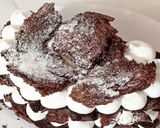 Foto langkah ke 6 dari resep Chocolate Bread Mille-Feuille | kreasi leftover roti tawar coklat.