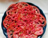 Foto del paso 7 de la receta Carpaccio de tomate con tartar de salami