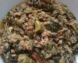 A picture of step 5 of Palak Methi Qeema.