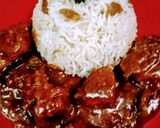 A picture of step 6 of Shahi malai chicken with bengali mishti rice.