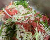 A picture of step 2 of Hot and sour soup.