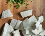 A picture of step 1 of Dhaba style paneer tikka masala gravy.