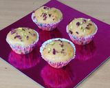 A picture of step 7 of Rose Pistachio Muffins.
