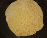 A picture of step 4 of Vegetable pizza without pizza base and without microwave.