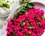 बीट रूट फ्राइड राइस (beetroot fried rice recipe in Hindi) रेसिपी चरण 4 फोटो