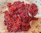 Hình bước làm 1 của món Thịt bò xào cà pháo