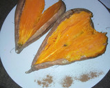 Foto del paso 6 de la receta: Boniatos asados con canela (con forma de corazón)