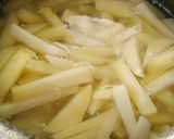 A picture of step 1 of Honey chilli potato.
