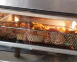 A picture of step 3 of Chicken with Potatoes and Bell Pepper in the Air Fryer.