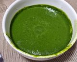 A picture of step 3 of Green chutney for sandwich.