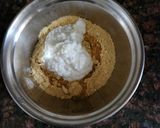 A picture of step 1 of Cornmeal Idli.