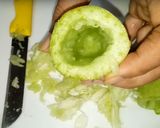 A picture of step 1 of Snake Gourd Salad.