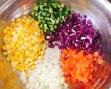 Hình bước làm 4 của món Bánh bột mì nguyên cám giòn mix salad