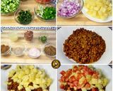 A picture of step 3 of Kaala Chana Chaat(Bengal Gram Chaat).