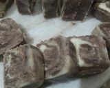 A picture of step 7 of Milk powder and coco powder barfi.