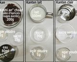 Une image de l'étape 1 de Kanten Wagashi : Neige Flocon.