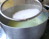 Hình bước làm 3 của món Tàu hũ lá dứa sầu riêng
