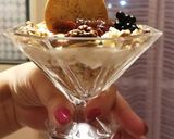 Foto del passaggio 2 della ricetta Cheesecake in crystal cup with autumn flavors 🍇🍪🍧
