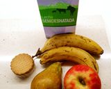 Foto del paso 1 de la receta: Merienda rápida y sana (Batido de frutas) 🍌🍎🍐