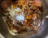 A picture of step 1 of Chargah Kabab Pakistani style.