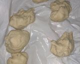 A picture of step 2 of Hawaiian calzones.