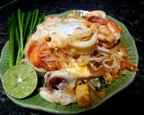 รูปขั้นตอนการทำที่ 3 ของ ผัดไท วุ้นเส้น / เส้นจันทร์ ทะเล