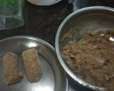 A picture of step 2 of Black eyed beans, cheese roll.