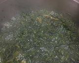 A picture of step 2 of Palak gosht.