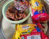 A picture of step 1 of Dates Biscuits Sandwich Bites - Sugarfree Healthy Munching.