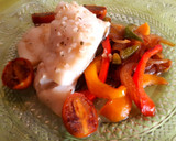 Foto del paso 4 de la receta: Bacalao al ajillo con verduras salteadas al teriyaki