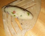 A picture of step 4 of 5 potato snacks with one recipe.