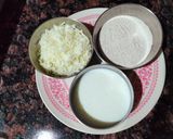 A picture of step 1 of Falhari Malpua.
