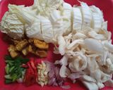 Foto langkah ke 1 dari resep Sawi putih cah jamur.