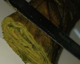 A picture of step 8 of Authentic Rickwach with Urad Dal and Colocasia leaves.