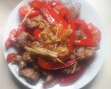 Hình bước làm 5 của món Gà xào sả ớt