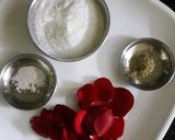 A picture of step 1 of Rose milk cake.