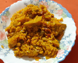 Foto del paso 8 de la receta: Arroz integral en cazuela, con alcachofas, jamón y bacon