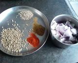 A picture of step 2 of Spicy baigan bharta.