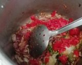 A picture of step 2 of Daal mash.