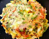 A picture of step 4 of Korean Veggie Pancake - (Yachaejeon) - Cook in 5 Minutes.