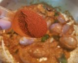 A picture of step 7 of Kathirikai puli Kulzhambu Tangy brinjal curry.