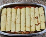 Foto del paso 13 de la receta: Canelones de acelga, queso y ricotta con salsa bolognesa y bechamel. Gratinados 🍷🍽️