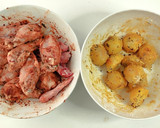 Foto del paso 2 de la receta: Alitas en freidora de aire, con brochetas de patatas
