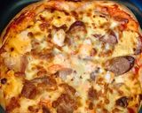 Hình bước làm 3 của món Pizza (nồi chiên ko dầu)